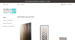 Desktop Screenshot of modernrusticart.com