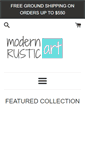 Mobile Screenshot of modernrusticart.com