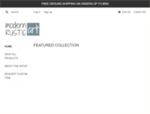 Tablet Screenshot of modernrusticart.com